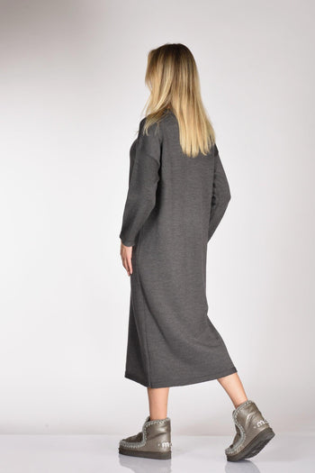 Abito Di Maglia Grigio Donna - 5