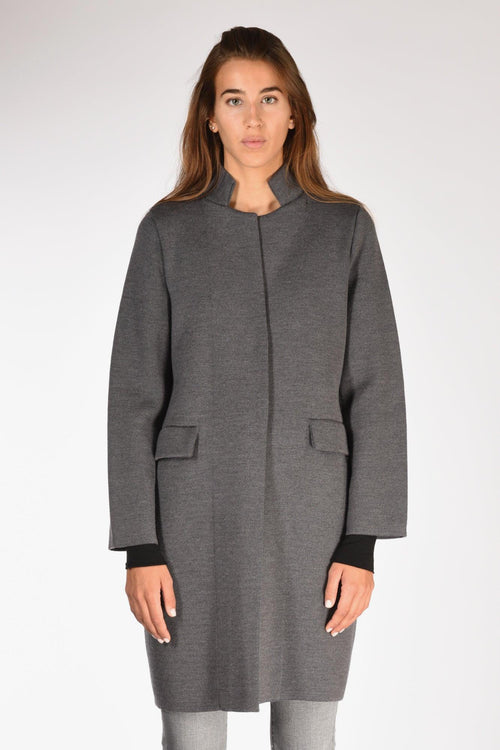 Cappotto Maglia Grigio Donna - 2