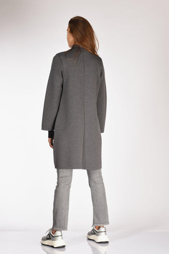 Cappotto Maglia Grigio Donna - 5