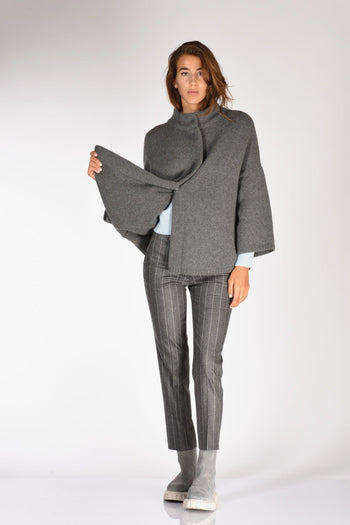 Poncho Grigio Donna - 7