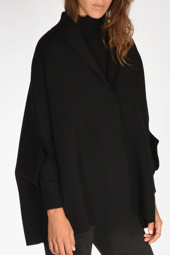 Cappa Maglia Nero Donna - 3