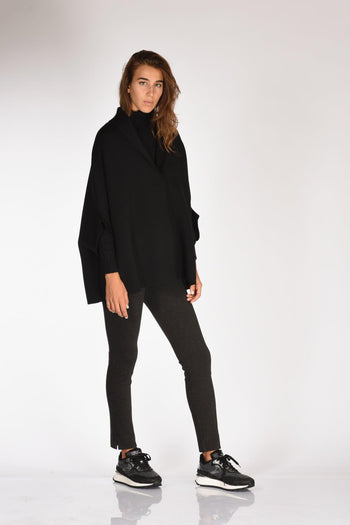 Cappa Maglia Nero Donna - 4