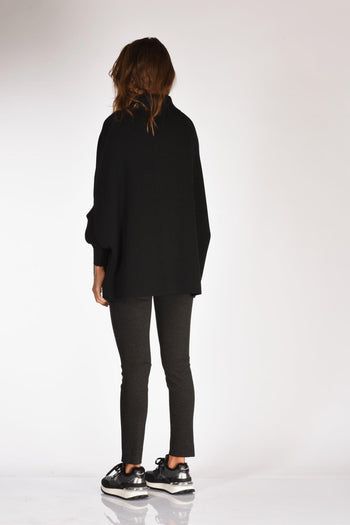 Cappa Maglia Nero Donna - 5