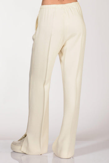 Pantalone Elastico Bianco Naturale Donna - 6