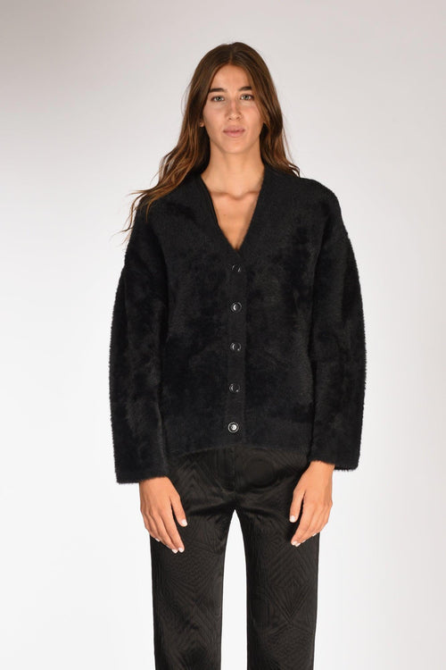 Cardigan Ecofur Nero Donna - 2