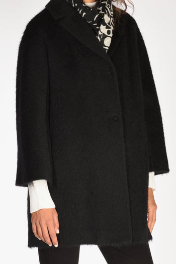 Cappotto Colletto Nero Donna - 3