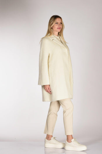 Cappotto Colletto Bianco Naturale Donna - 4