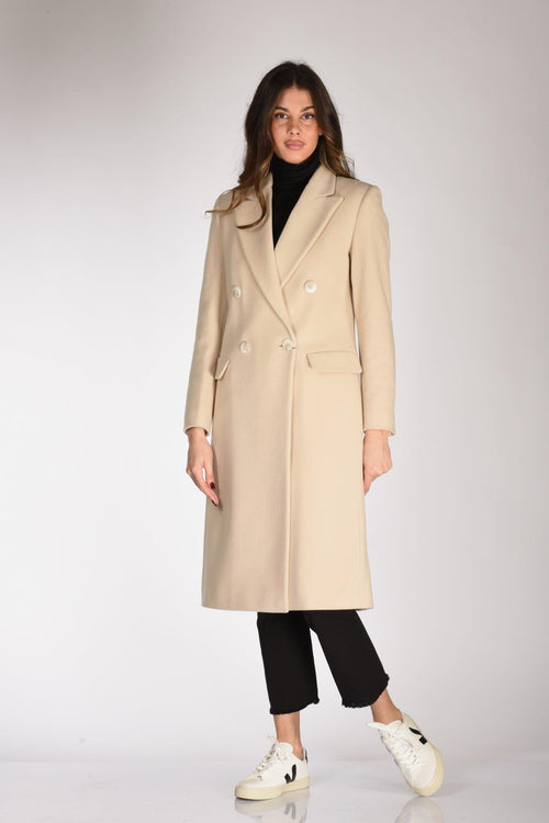 Doppiopetto Lungo Beige Chiaro Donna