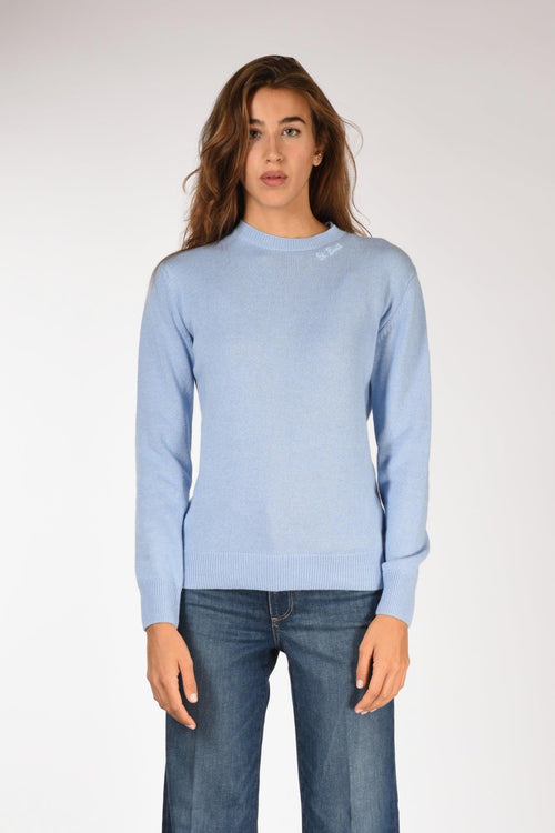 Saint Barth Maglia Sorb Azzurro Donna - 2