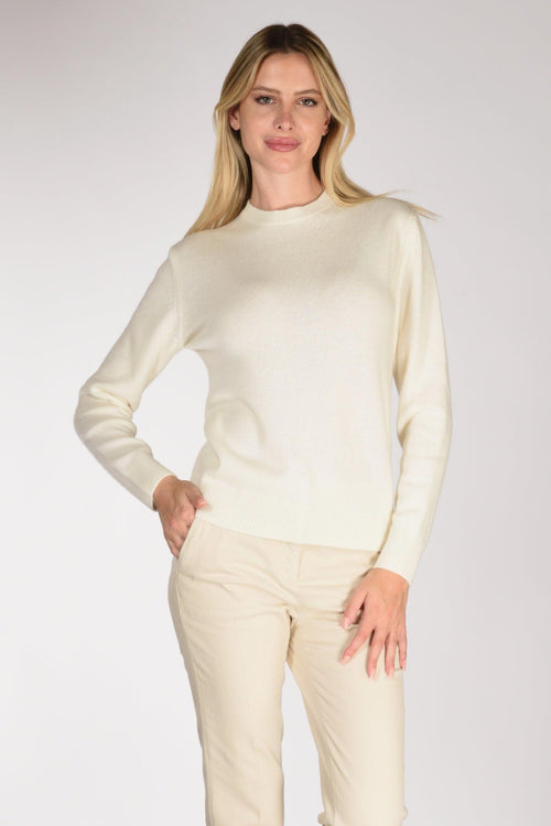 Saint Barth Maglia Sorb Bianco Naturale Donna