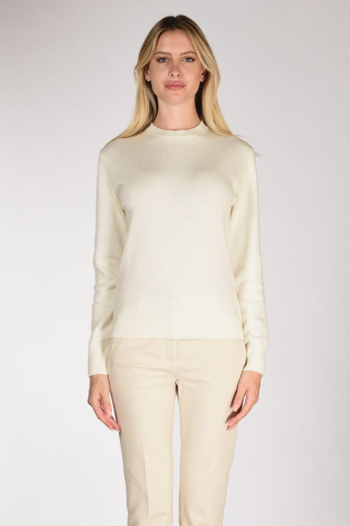 Saint Barth Maglia Sorb Bianco Naturale Donna - 2