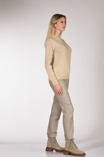 Saint Barth Maglia Sorb Beige Donna - 4