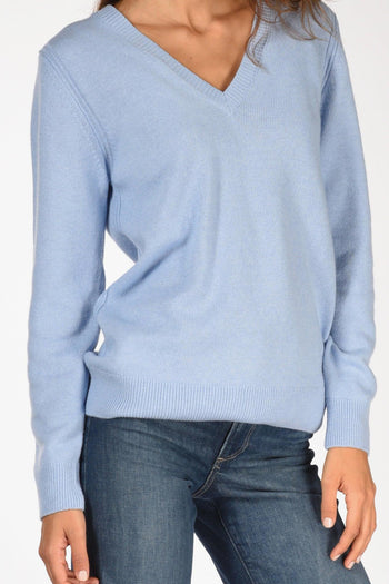 Saint Barth Maglia Pigalle Azzurro Chiaro Donna - 4