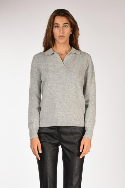 Saint Barth Maglia Eze Grigio Chiaro Donna - 2