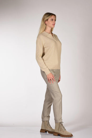 Saint Barth Maglia Eze Beige Donna - 4