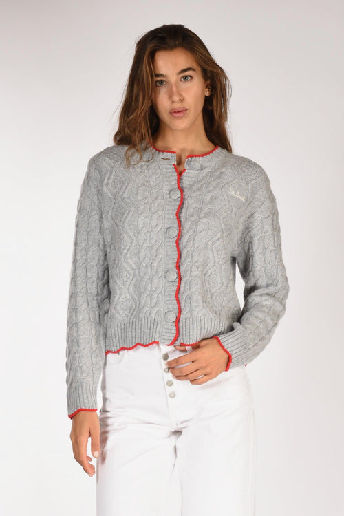 Saint Barth Cardigan Mallery Grigio Donna