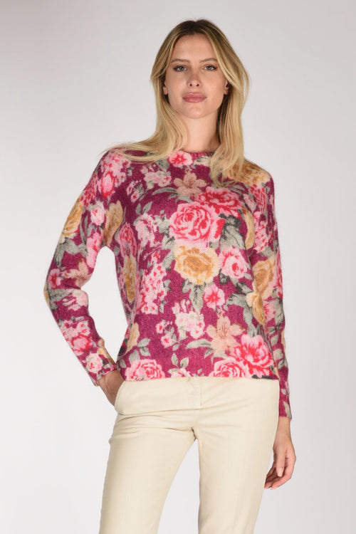 Saint Barth Maglia Louise W Viola/multi Donna