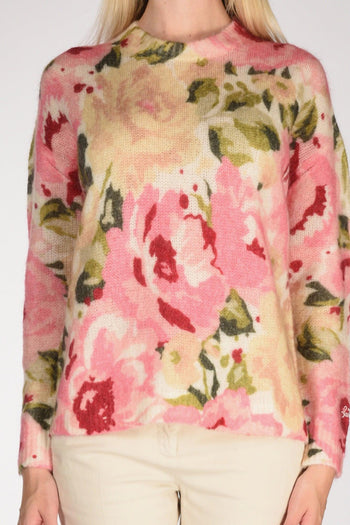 Saint Barth Maglia Louise W Bianco/rosa/verde Donna - 3