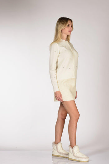 Saint Barth Maglia Bellamy Bianco Naturale Donna - 4