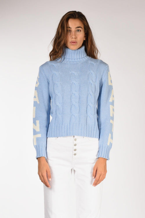 Saint Barth Maglia Adler Azzurro Donna - 2