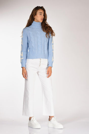 Saint Barth Maglia Adler Azzurro Donna - 4