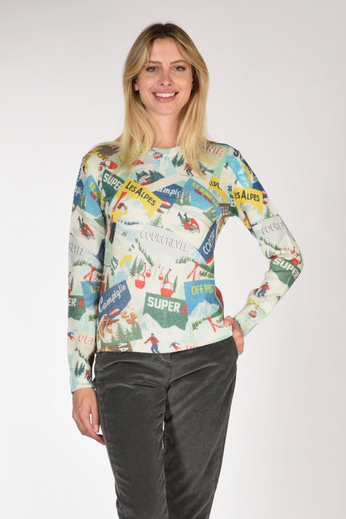 Saint Barth Maglia New Queen W Multicolor Donna