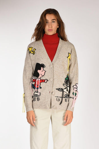 Saint Barth Cardigan Sasi Beige/multicolor Donna - 2