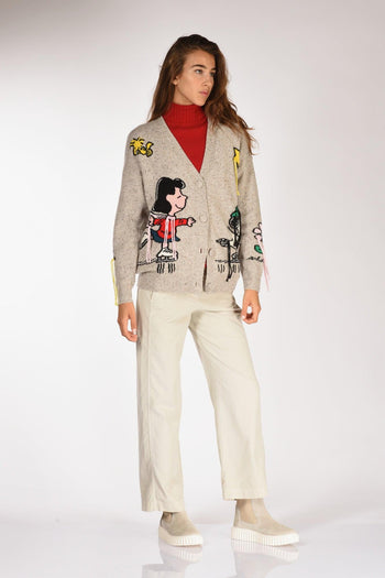 Saint Barth Cardigan Sasi Beige/multicolor Donna - 4