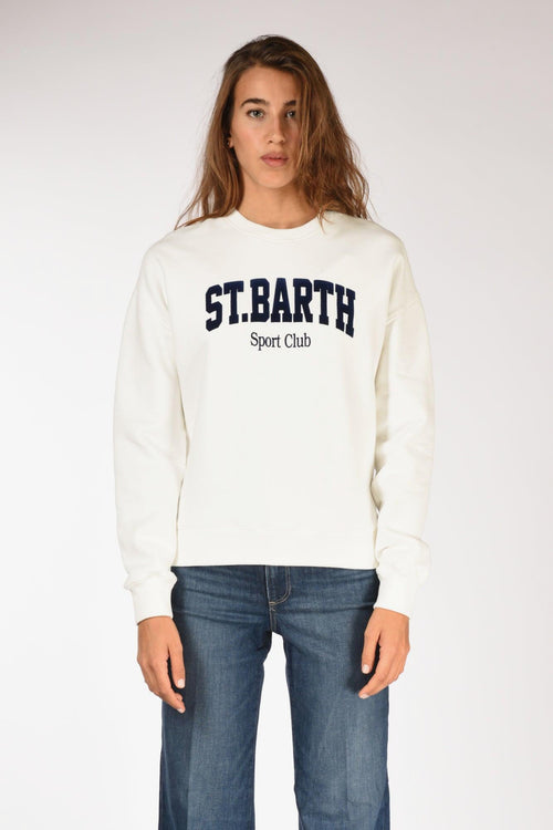 Saint Barth Felpa Stardust W Bianco Donna - 2