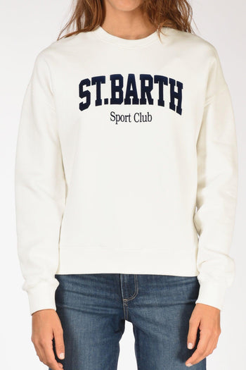 Saint Barth Felpa Stardust W Bianco Donna - 3