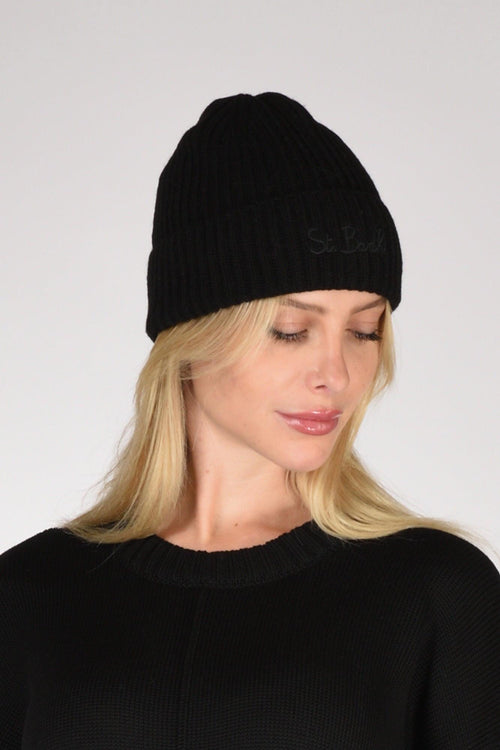 Saint Barth Cappello Moss Nero Donna