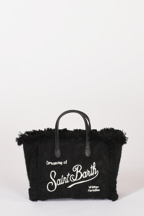 Saint Barth Borsa Vanity Mini Nero/argento Donna