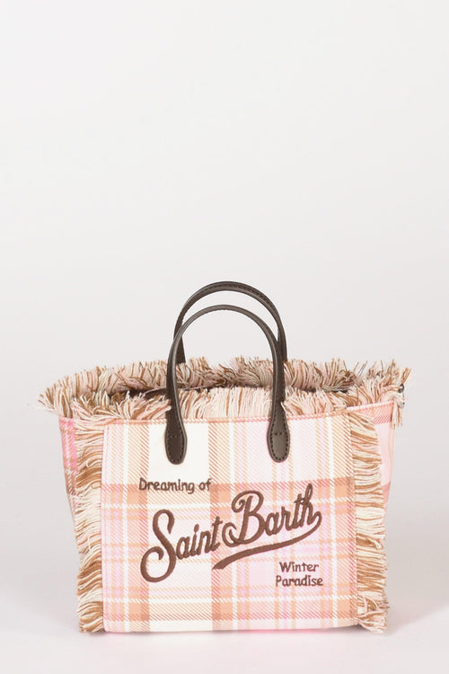 Saint Barth Borsa Vanity Mini Rosa/beige Donna