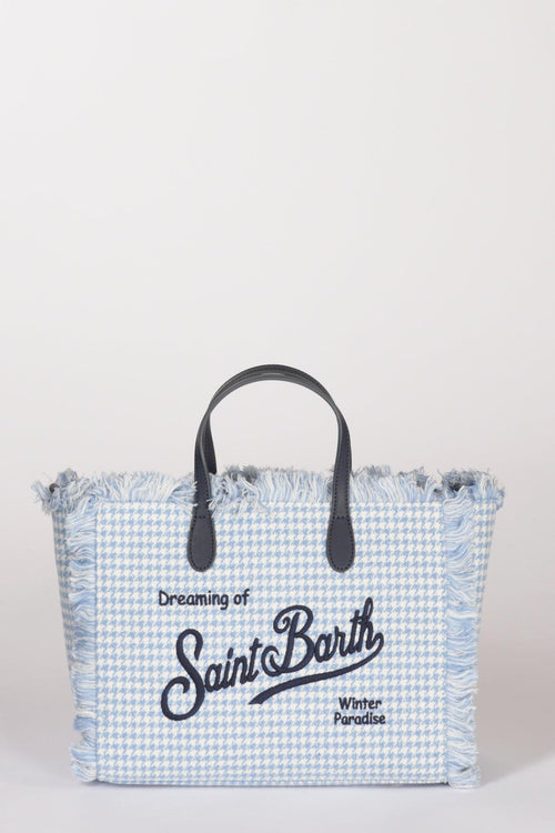 Saint Barth Borsa Colette W Azzurro/bianco Donna