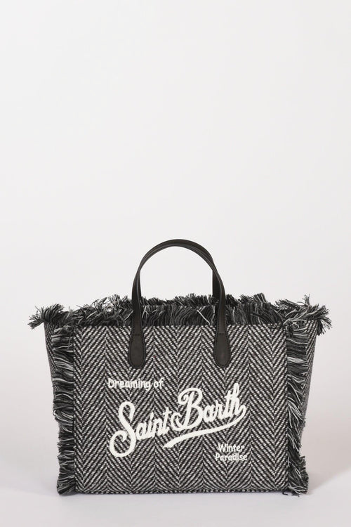 Saint Barth Borsa Colette W Nero/bianco/multicolor Donna