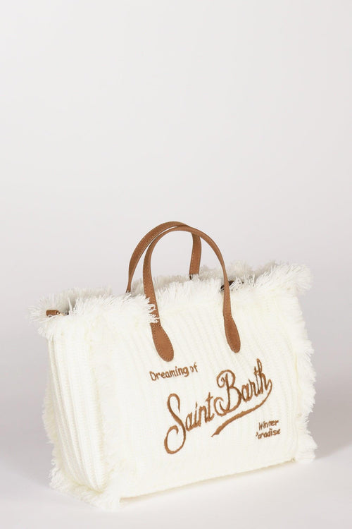 Saint Barth Borsa Colette W Bianco Naturale Donna - 2