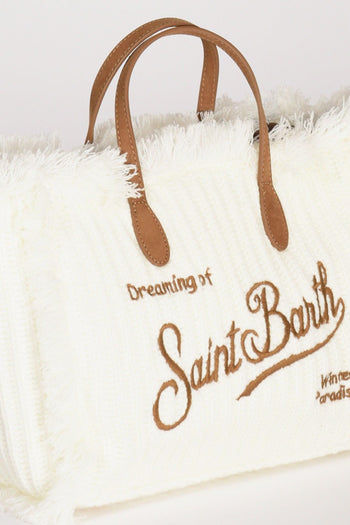 Saint Barth Borsa Colette W Bianco Naturale Donna - 3