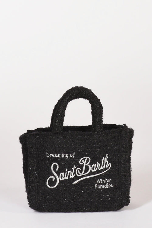 Saint Barth Borsa Vanity Mini Nero/argento Donna