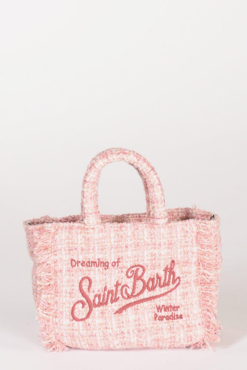 Saint Barth Borsa Vanity Mini Rosa/bianco Donna