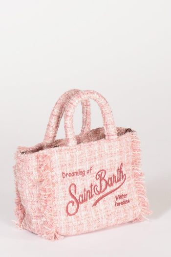 Saint Barth Borsa Vanity Mini Rosa/bianco Donna - 3