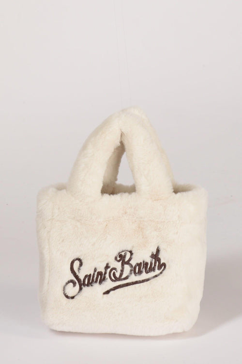 Saint Barth Borsa Vanity Mini Bianco Naturale Donna