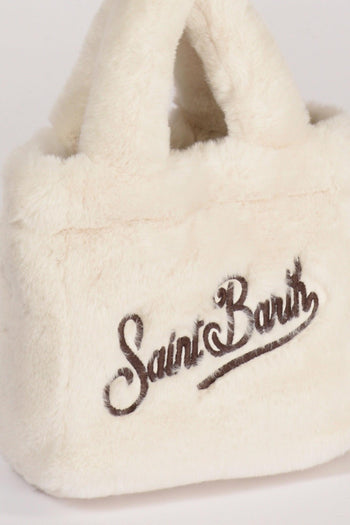 Saint Barth Borsa Vanity Mini Bianco Naturale Donna - 4