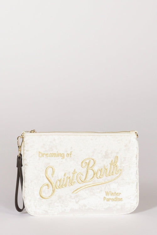 Saint Barth Borsa Parisienne W Bianco/oro Donna