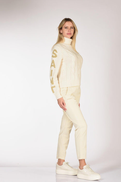 Jeans Rosa Bianco Latte Donna - 2