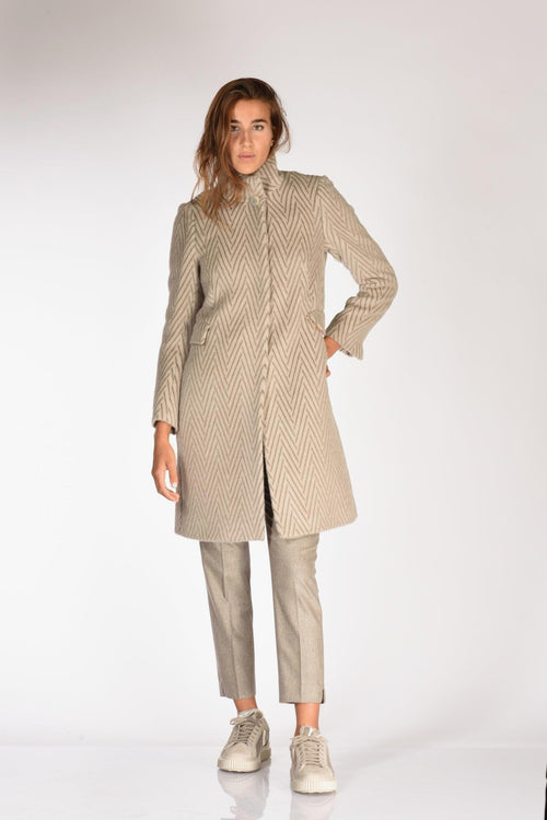 Cappotto Grigio Tortora Donna