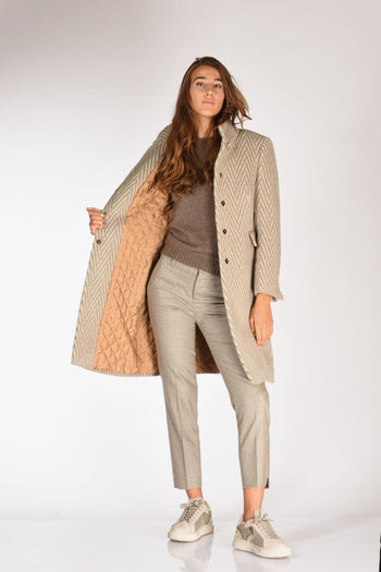 Cappotto Grigio Tortora Donna - 6