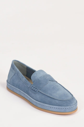 Mocassino H683 Azzurro Scuro Donna - 3