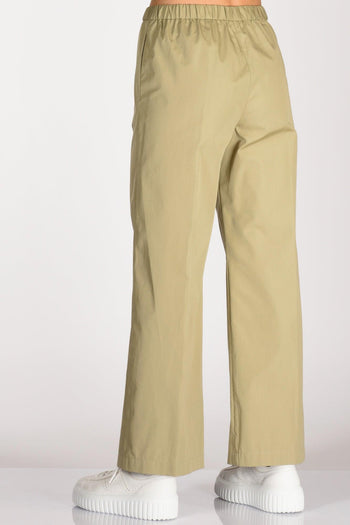 Pantalone Elastico Verde Salvia Donna - 6