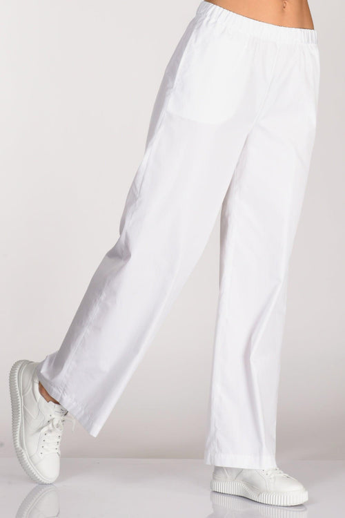 Pantalone Elastico Bianco Donna