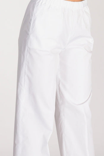 Pantalone Elastico Bianco Donna - 4